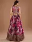Designer Festive Wear for Weddings and Receptions  Mauve &amp;amp; Fuchsia Silk Blend with Gold Sequin Work