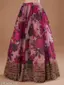 Designer Festive Wear for Weddings and Receptions  Mauve &amp;amp; Fuchsia Silk Blend with Gold Sequin Work