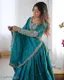 Turquoise Bollywood Inspired Designer Lehenga