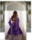 Royal Purple Silk Blend Ethnic Lehenga Choli Set