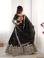 raditional Black Chaniya Choli Ethnic Wedding Bridal Wear
