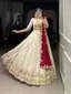 Sonpari designer lehngha with dupatta and Unstitched blaus set (3 piece set)