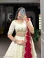 Sonpari designer lehngha with dupatta and Unstitched blaus set (3 piece set)