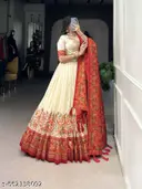 Heavy Banarasi Silk Style Printed Lehenga Choli | Wedding Special Free-Size Chaniya Choli Set