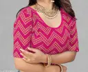 Readymade Printed Stretchable Latest Blouse for Women