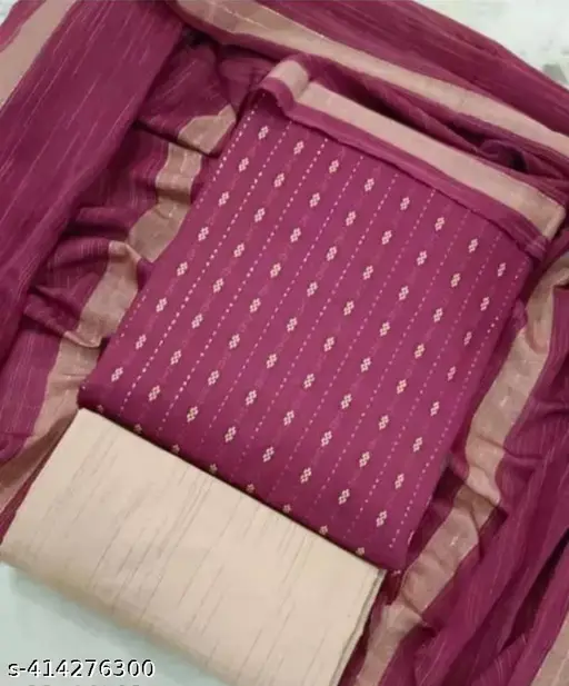 Khadi cotton suits with dupatta