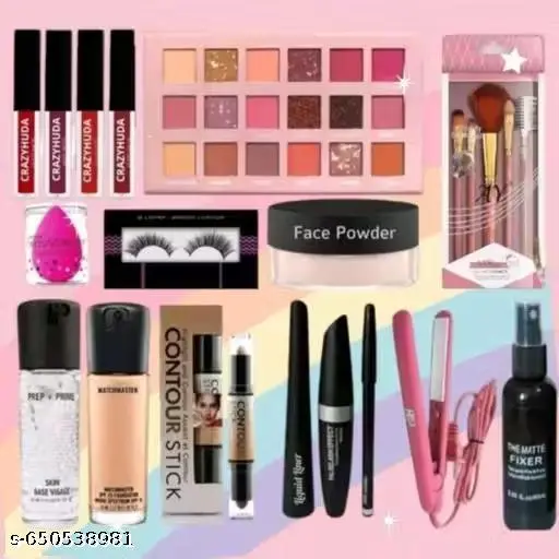 Waterproof Makeup Kit Combo For Women &amp;amp; Girls All Products are skin friendly Set Of-12