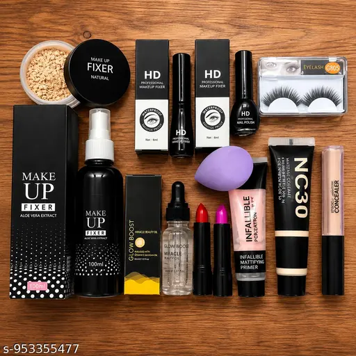 makeup combo with liner,mascara