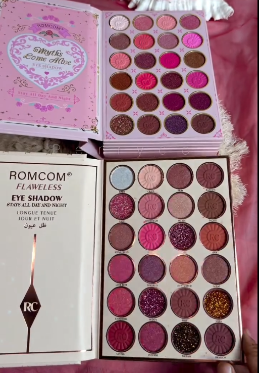 ROMCOM Flawless Eyeshadow Palette | 30 Color Matte &amp;amp;amp;amp; Glitter Eye Makeup Kit