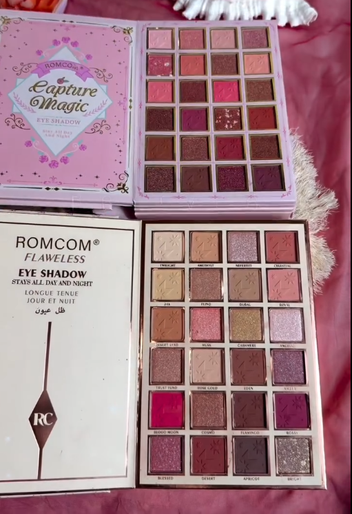 ROMCOM Flawless Eyeshadow Palette | 30 Color Matte &amp;amp;amp;amp; Glitter Eye Makeup Kit