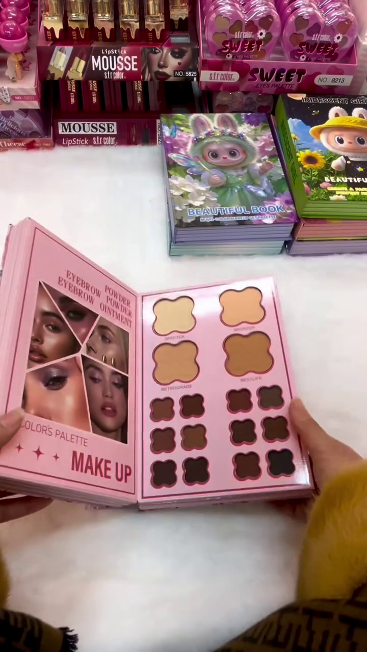 3-in-1 Makeup Book Kit with Lipsticks, Face Palette &amp;amp;amp;amp; 35 Color Eyeshadow | Professional All-in-One Makeup Set